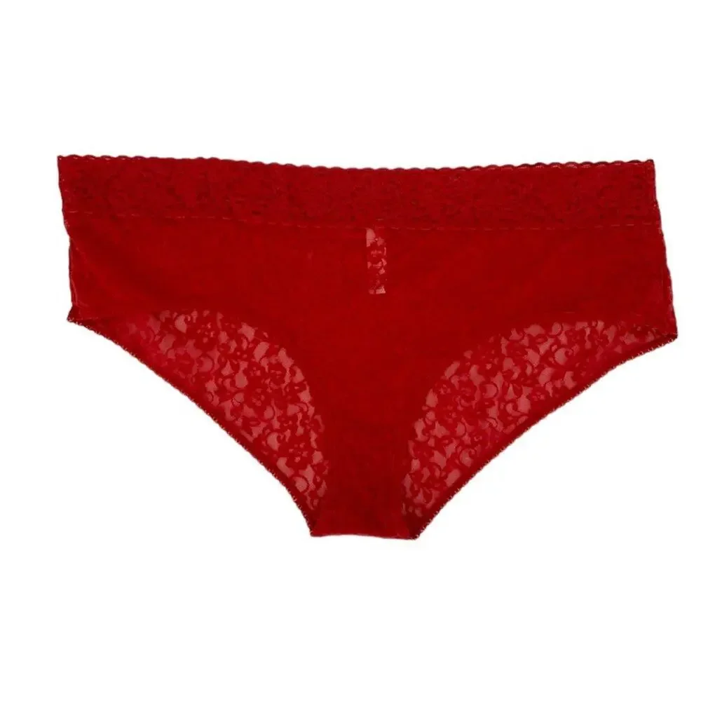 BP Red Legit Lace Hipster Briefs Underwear Plus Size 3X NWOT